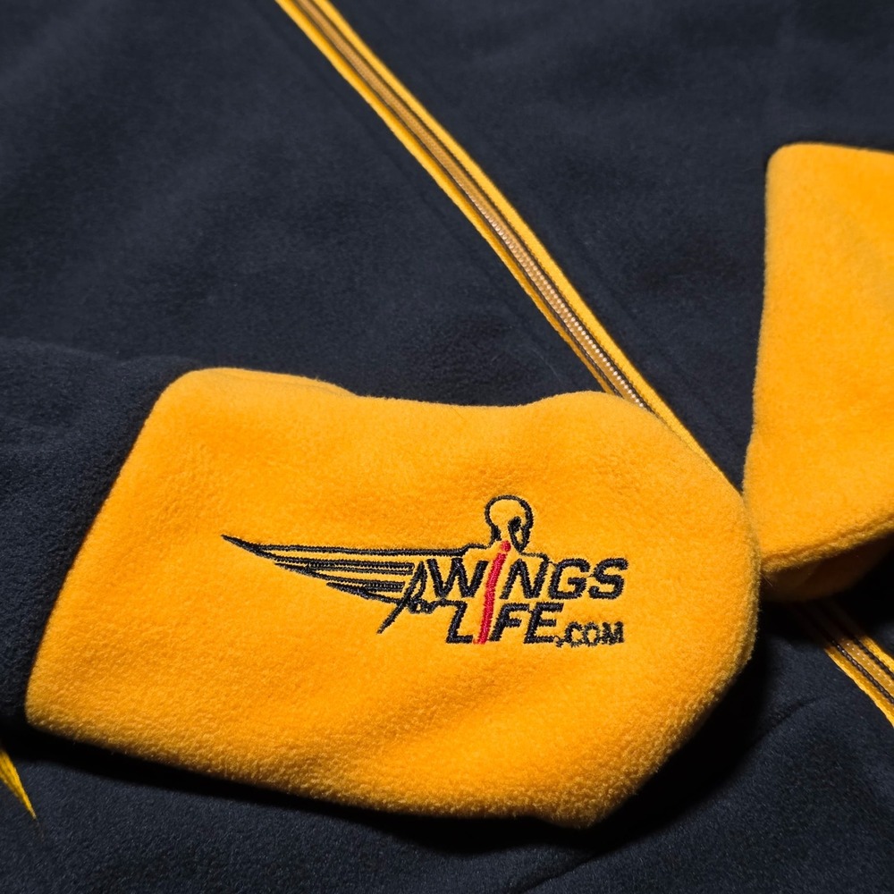 KINI Red Bull Fleece Hoodie M Black Yellow Full Zip KTM Racing Wings For Life - Picture 6 of 16